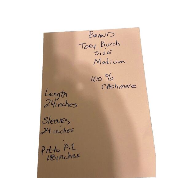 Tory Burch Cashmere Womens Sweater Size M Luxury Boho Embellished Whimsigoth - Picture 12 of 12